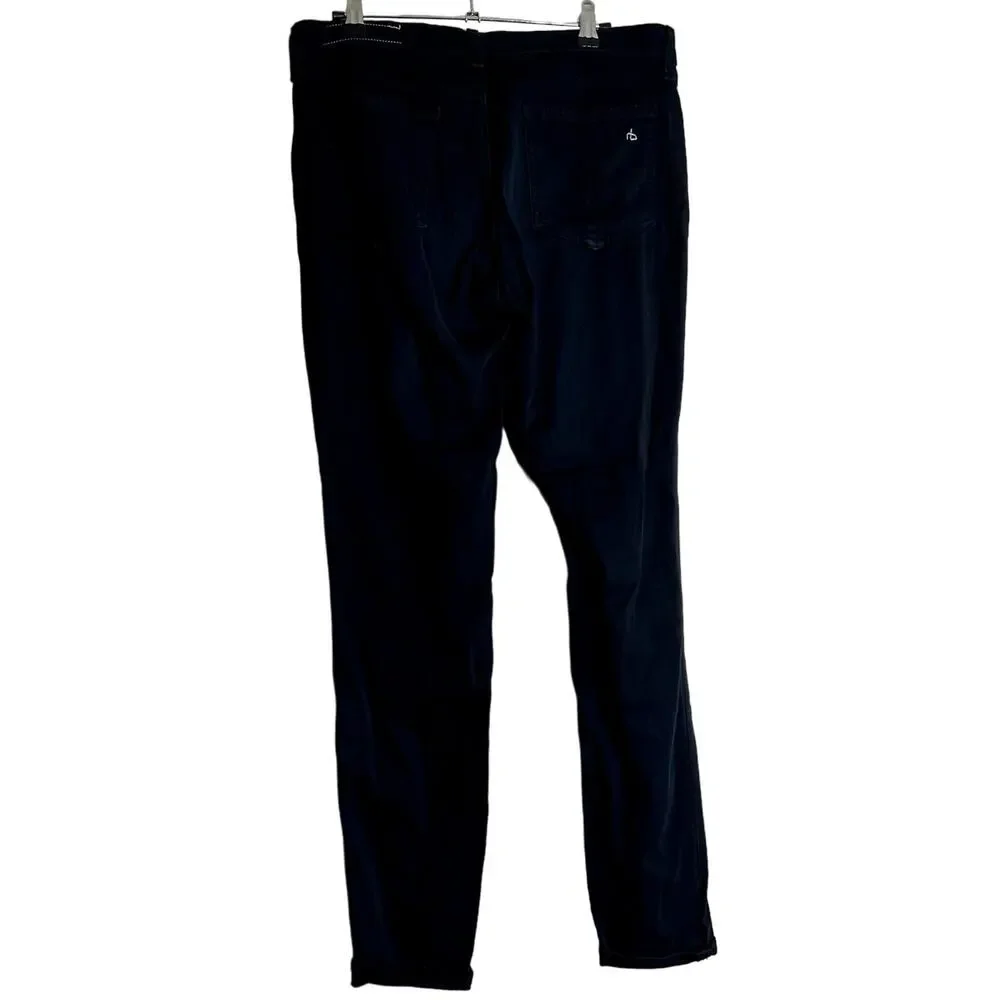 rag & bone Legging Jeans Women 30 Washed Black Stretch Modal Skinny Mid Rise